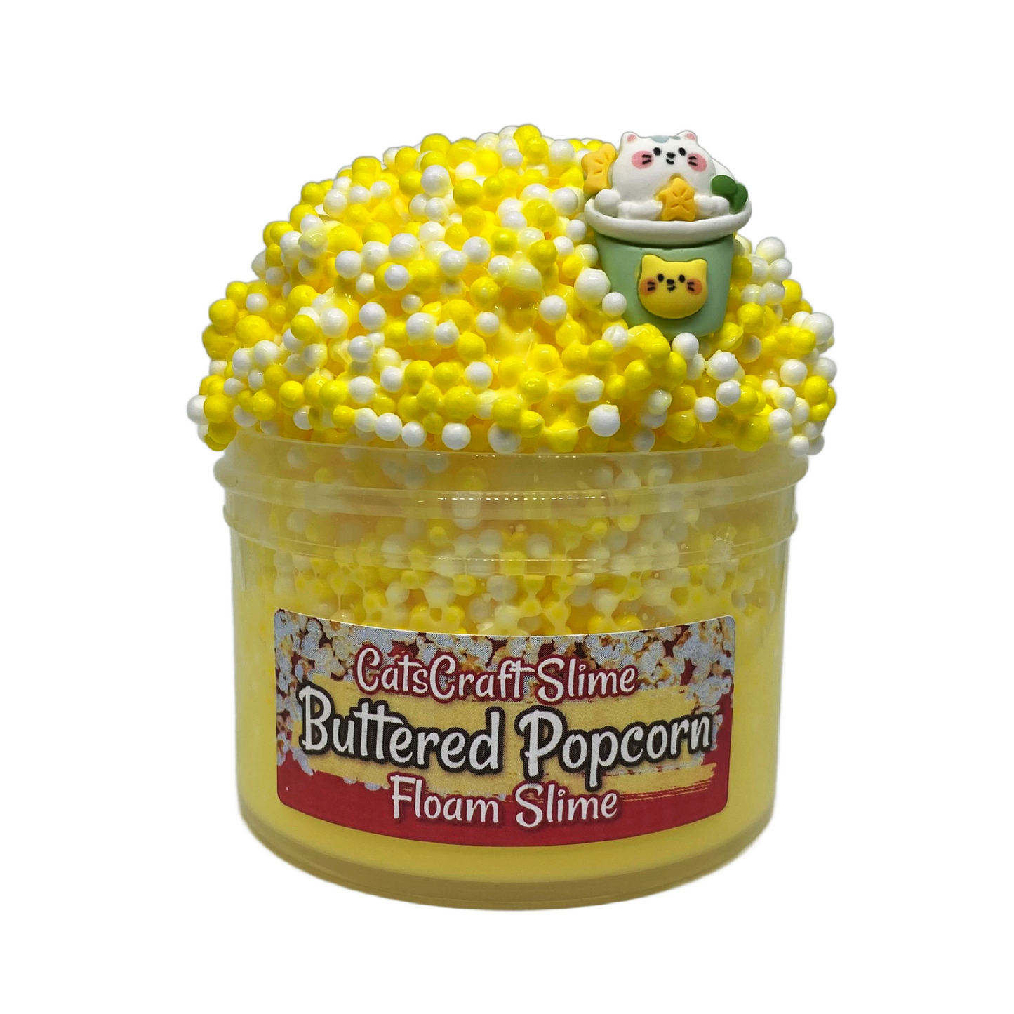 "Buttered Popcorn" - Full Floam Slime