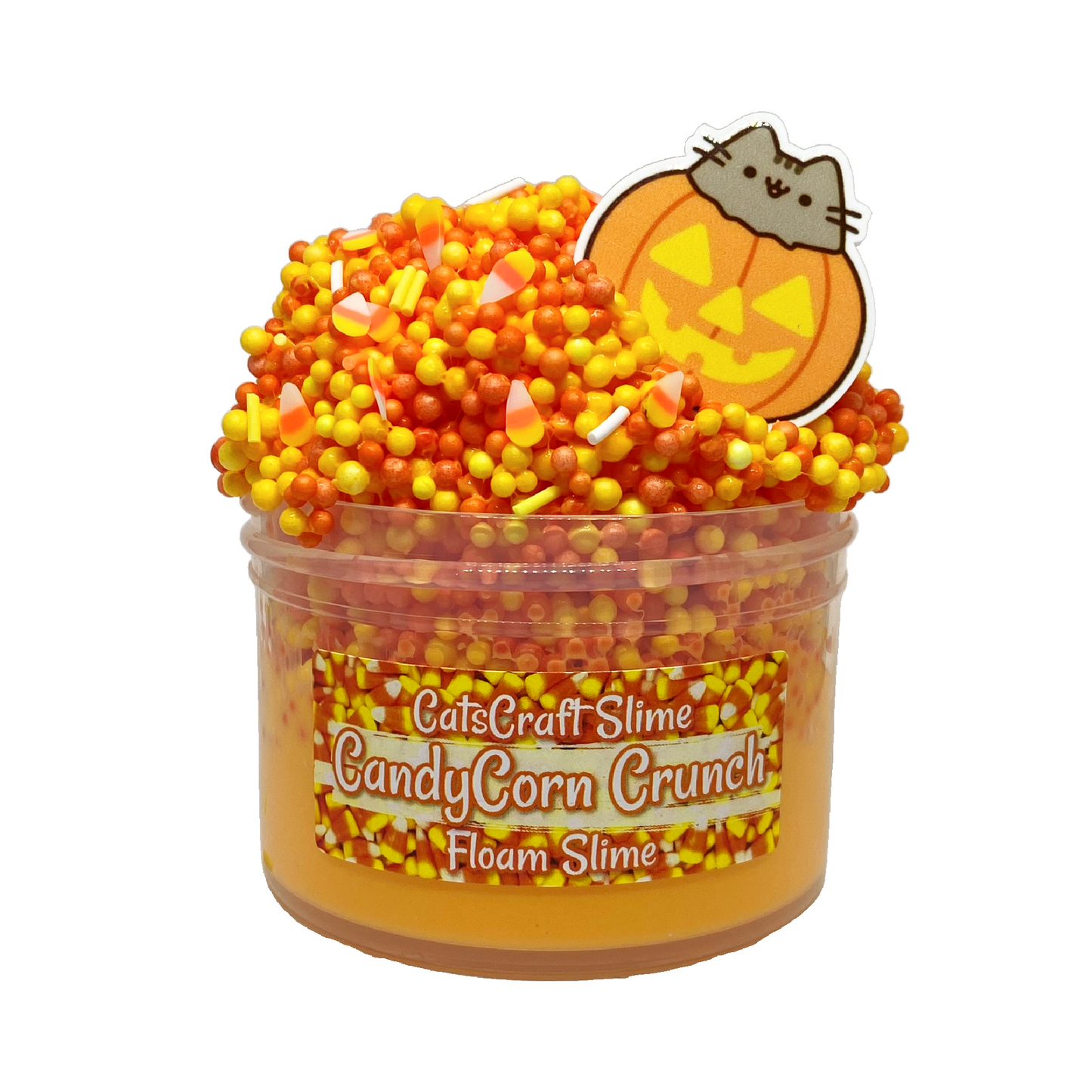 Candy Corn Crunch Slime