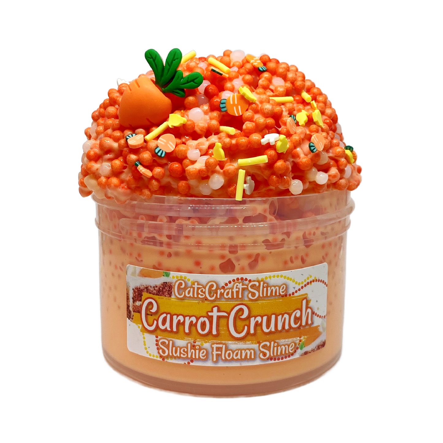 Carrot Crunch Slushie Floam Slime