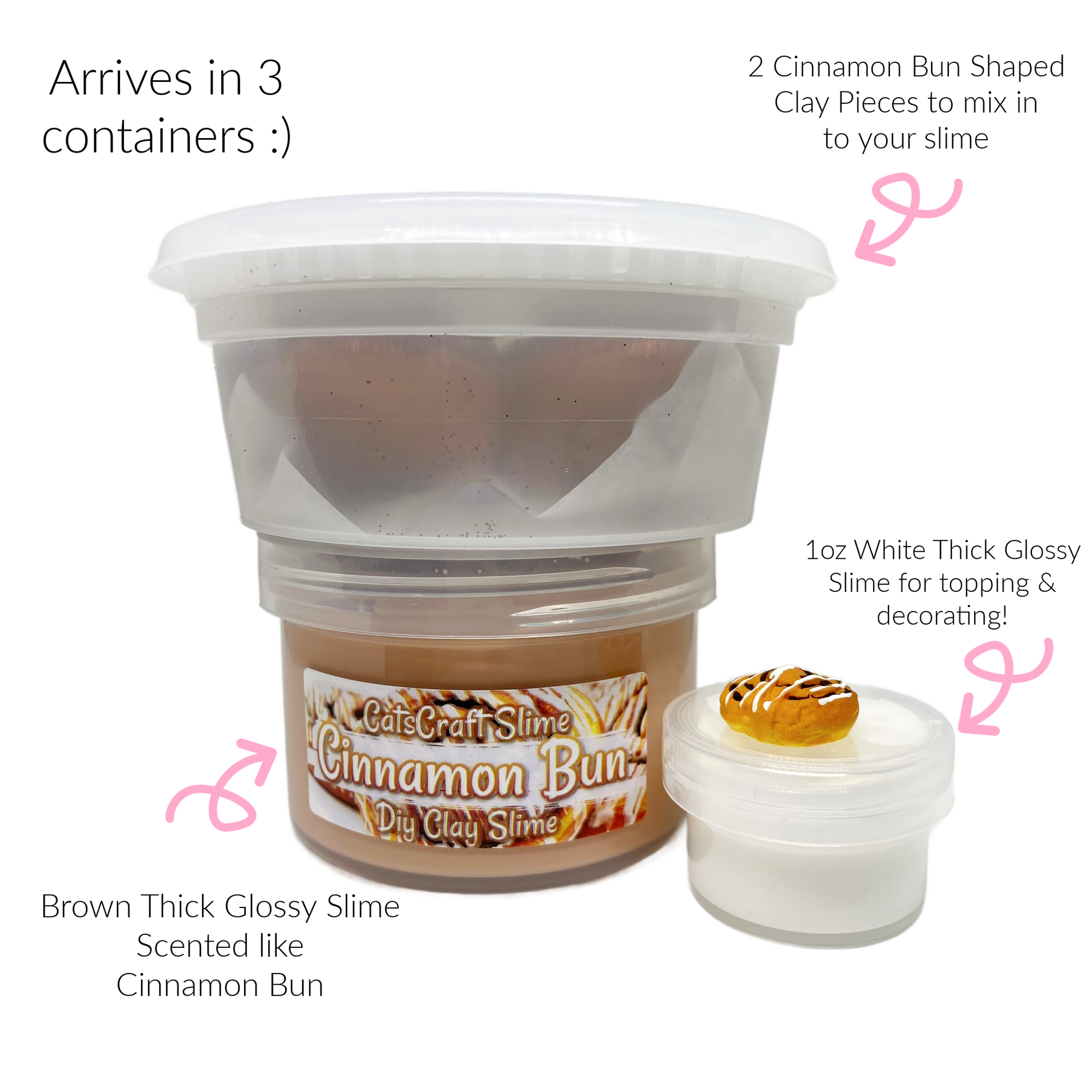 cinnamon bun diy clay kit slime