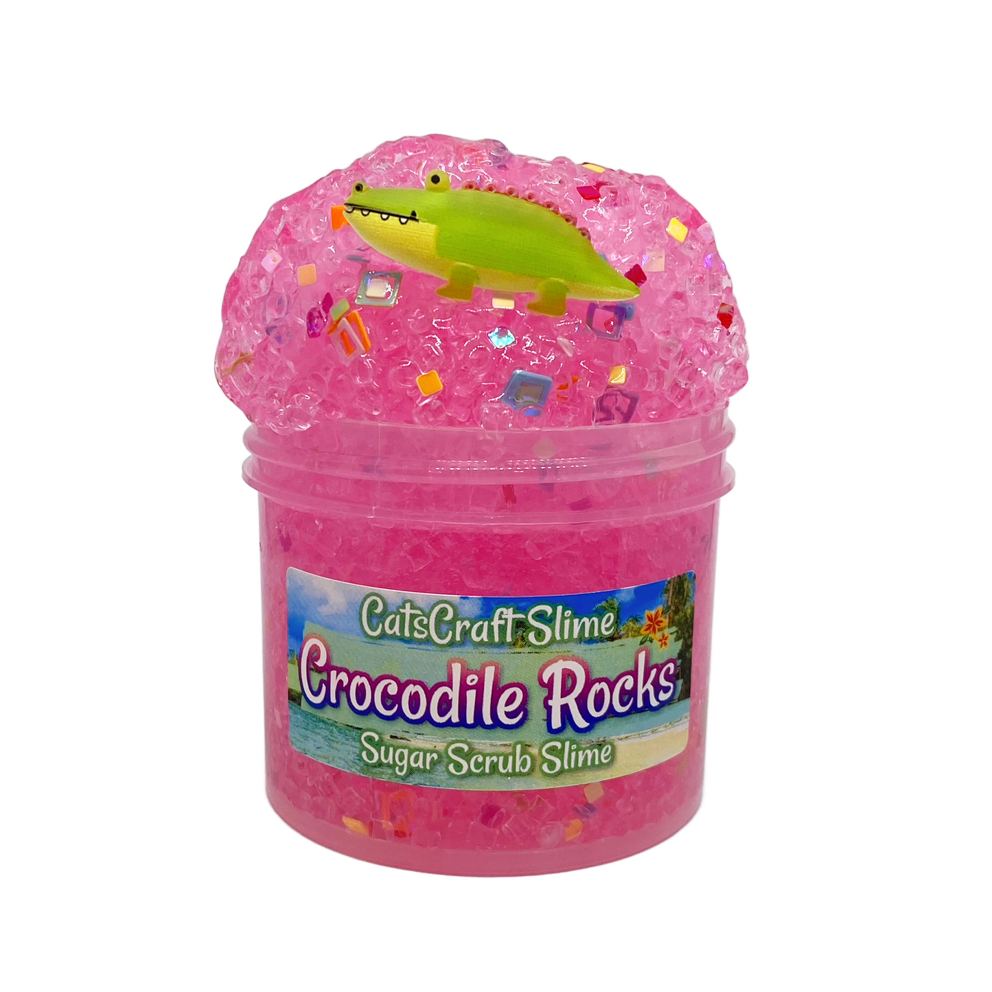 crocodile rocks sugar scrub bead slime