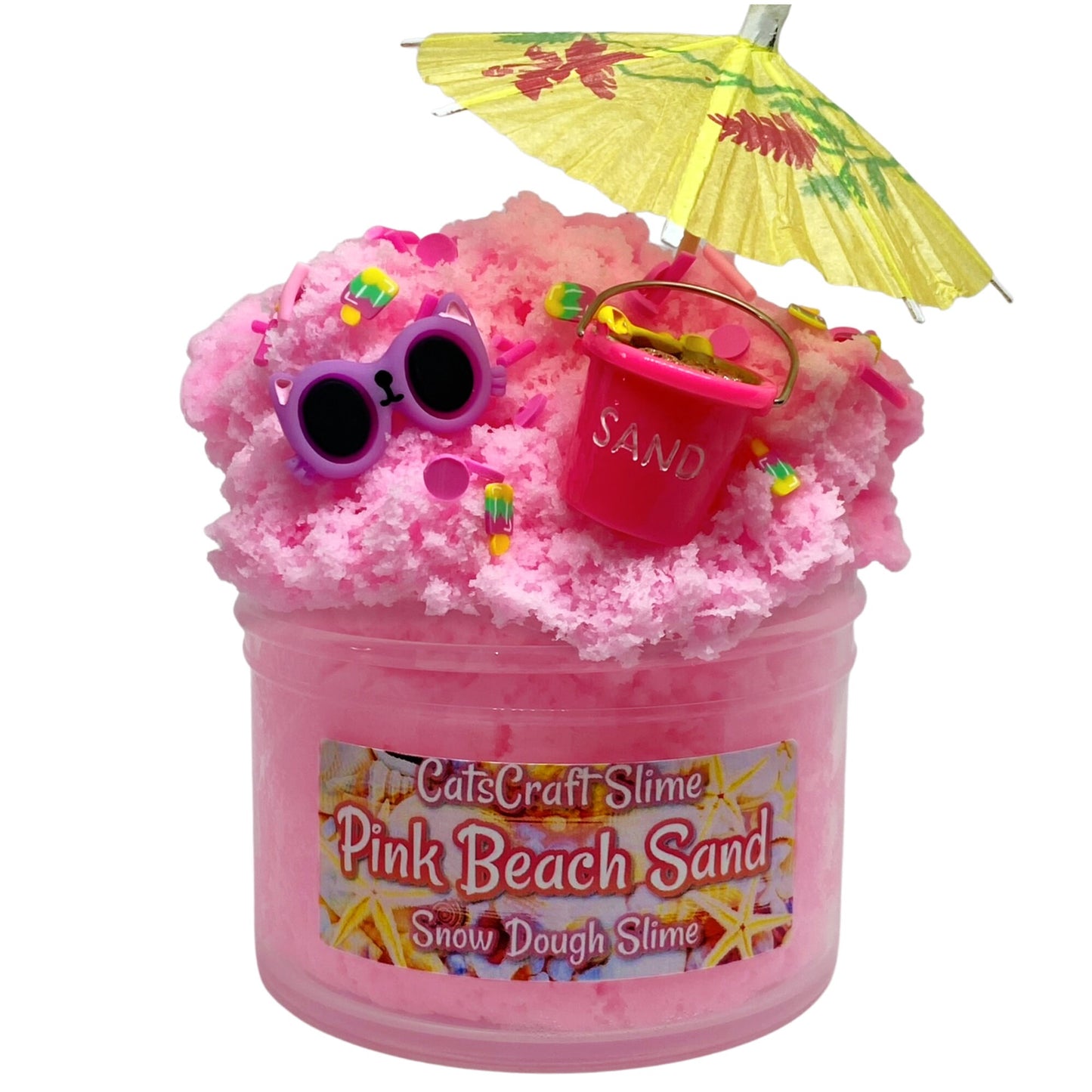 Pink Beach Sand Snow Dough Slime