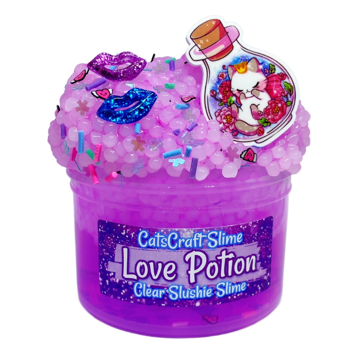 love potion clear slushie slime