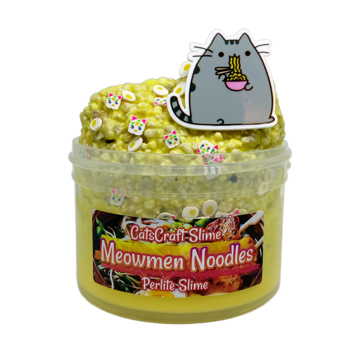 "Meowmen Noodles" Perlite Slime