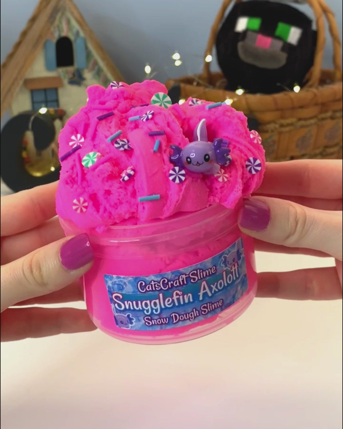 snugglefin axolotl slime catscraft video