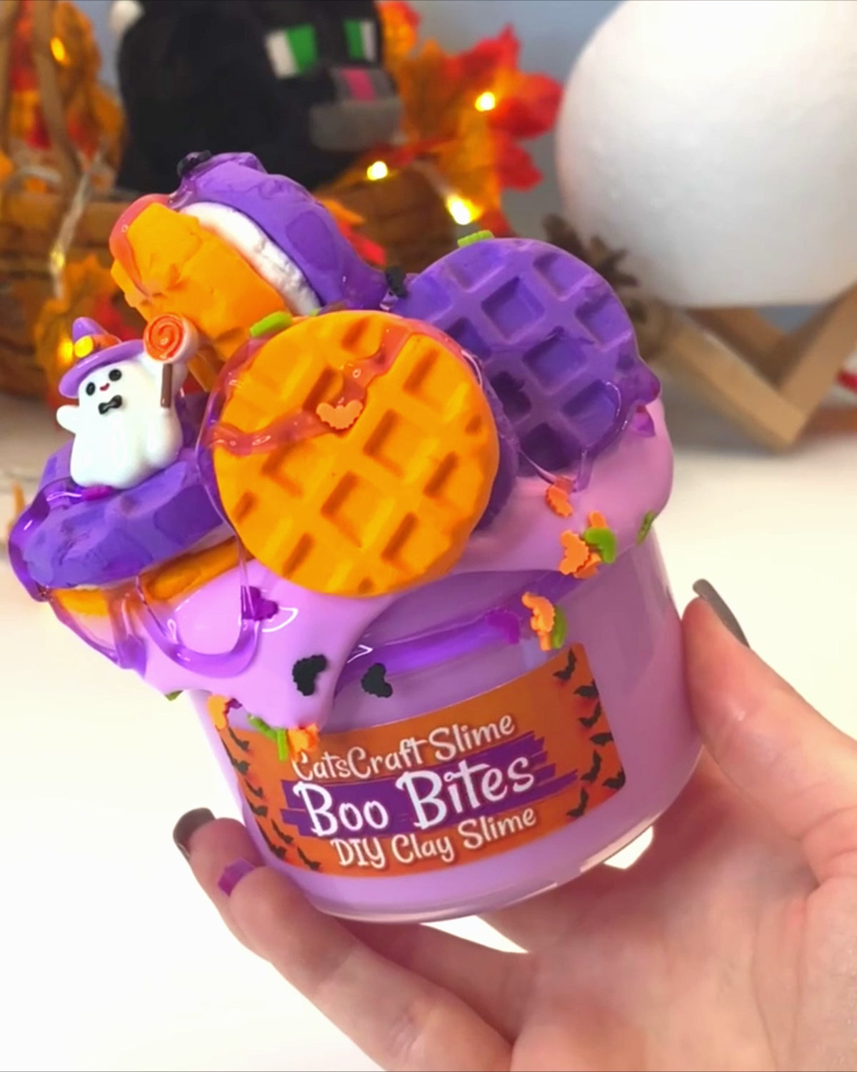boo bites DIY slime video