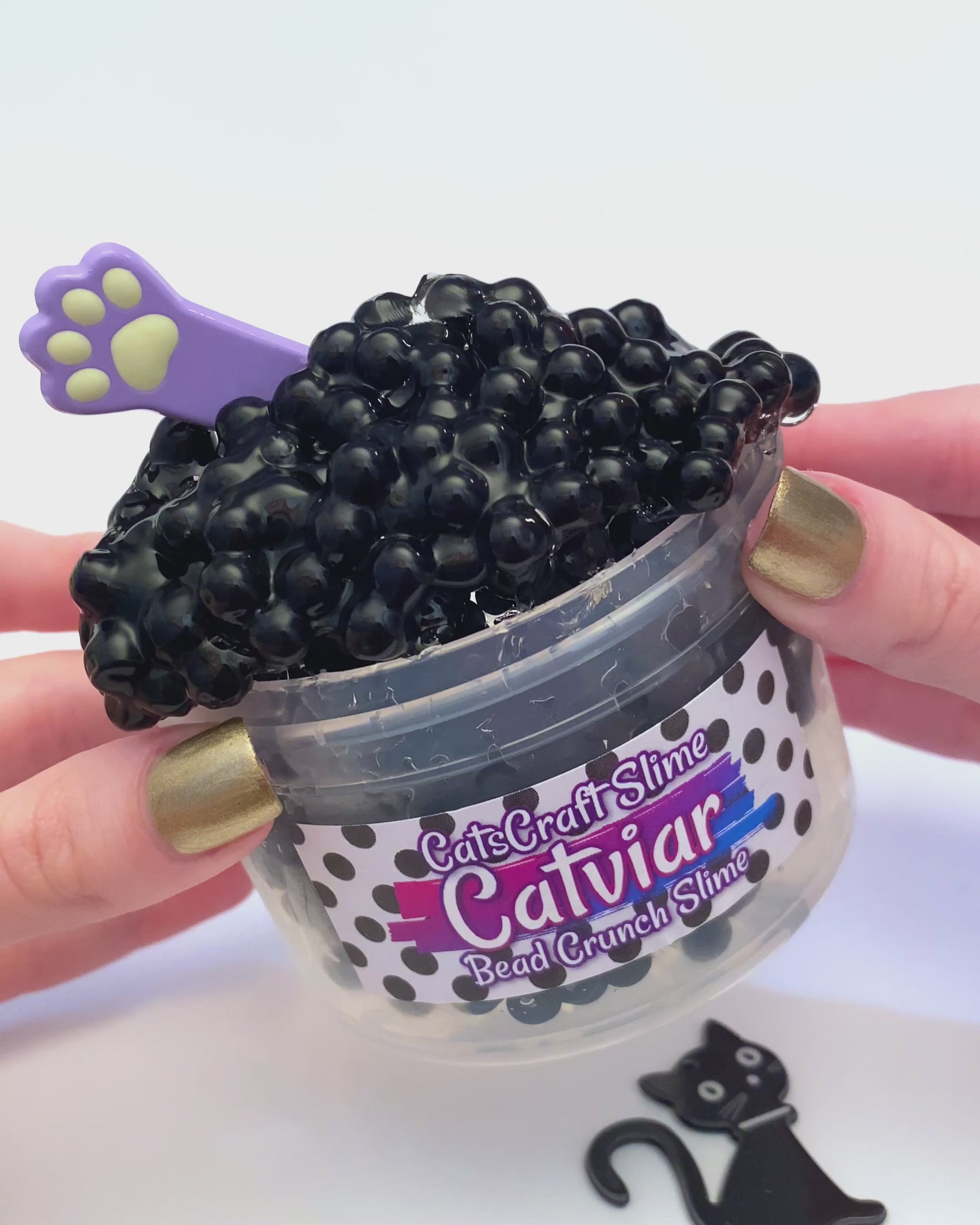Catviar Bead Crunch Slime Video