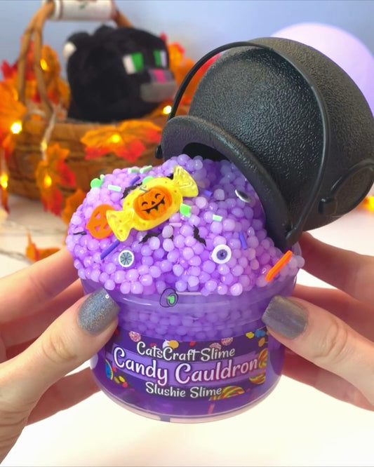 candy cauldron slushie slime video