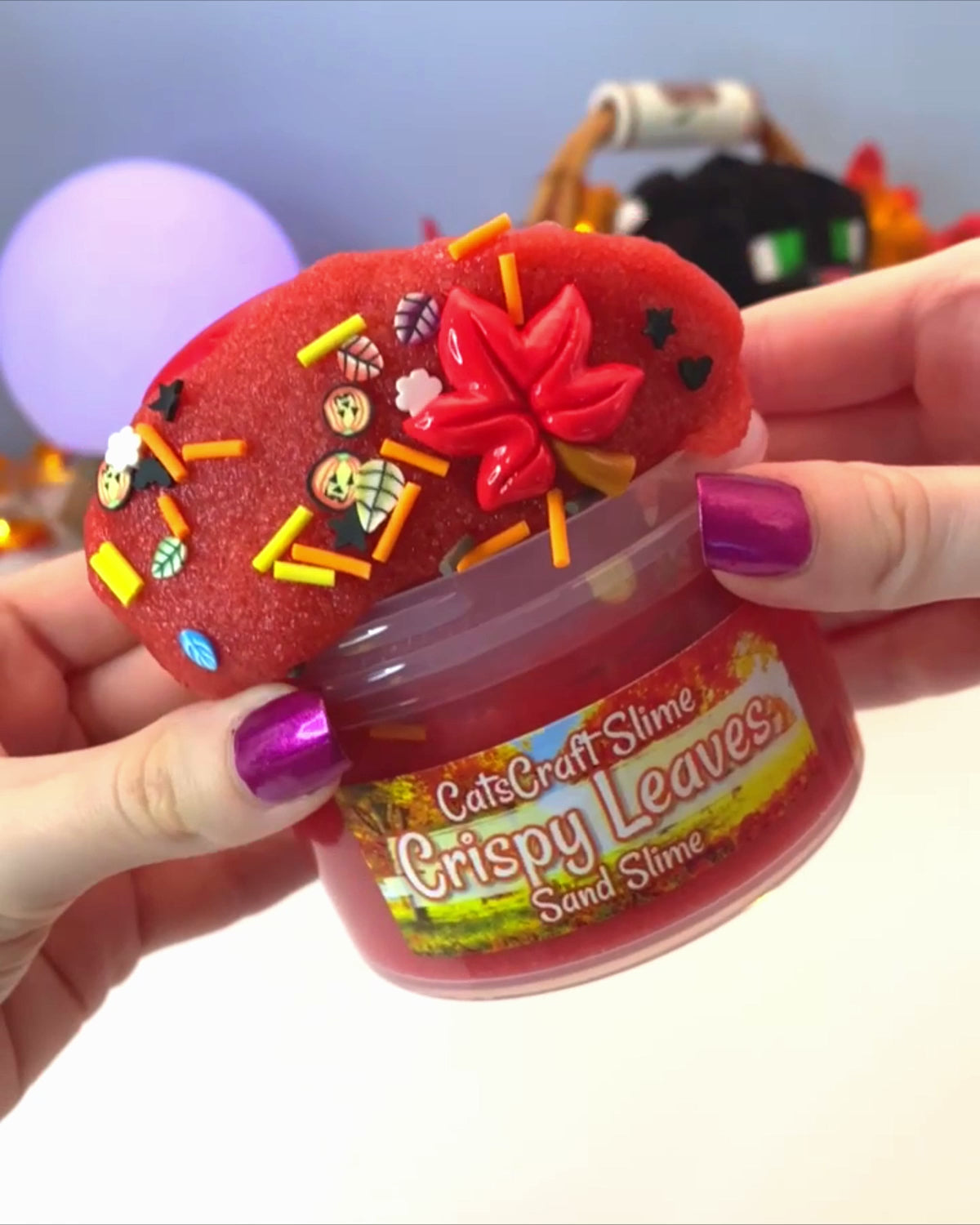 Crispy Leaves Sand Slime Video