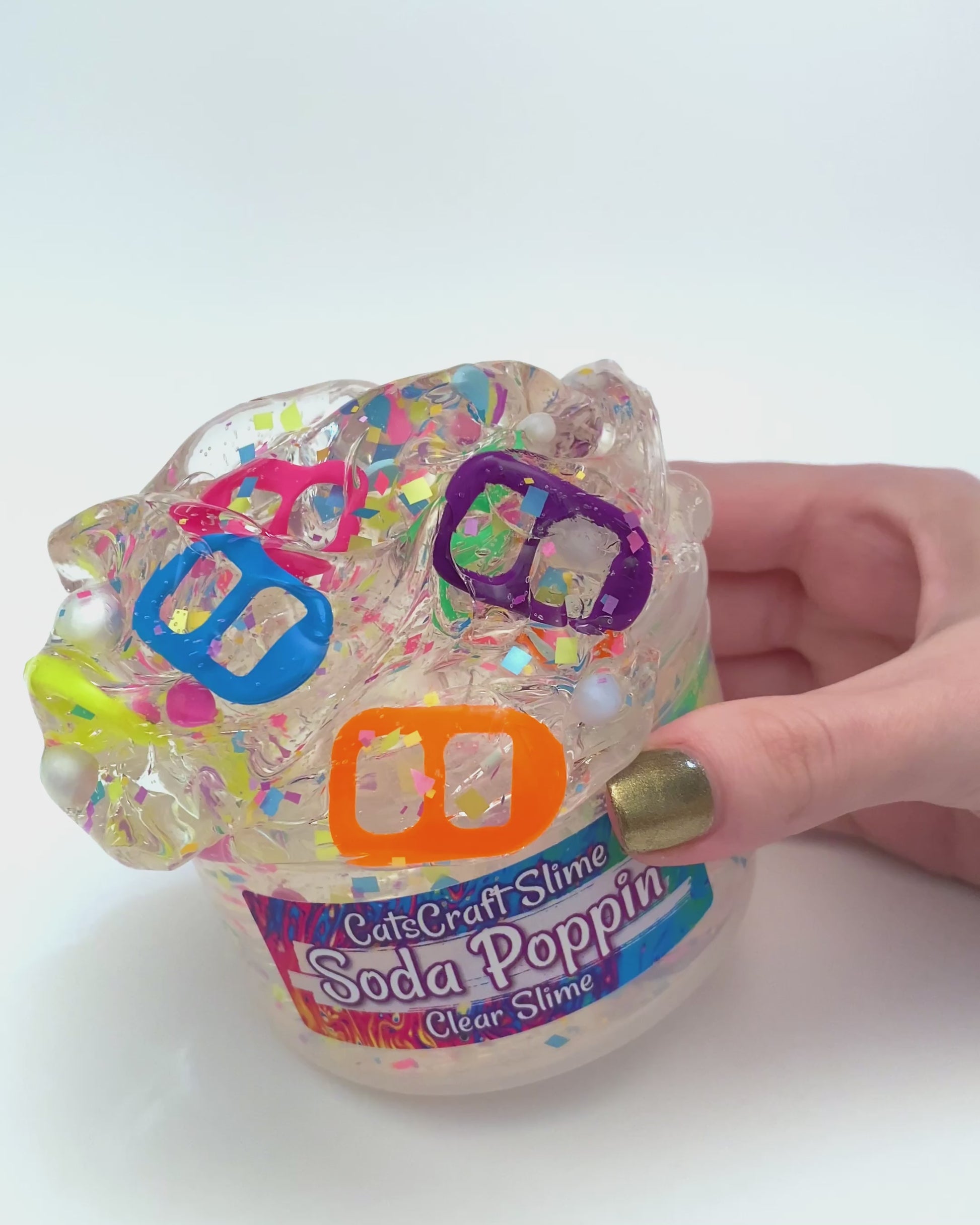 Soda Poppin Clear Slime Video