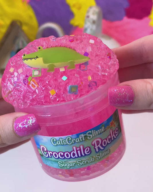 crocodile rocks sugar scrub slime video