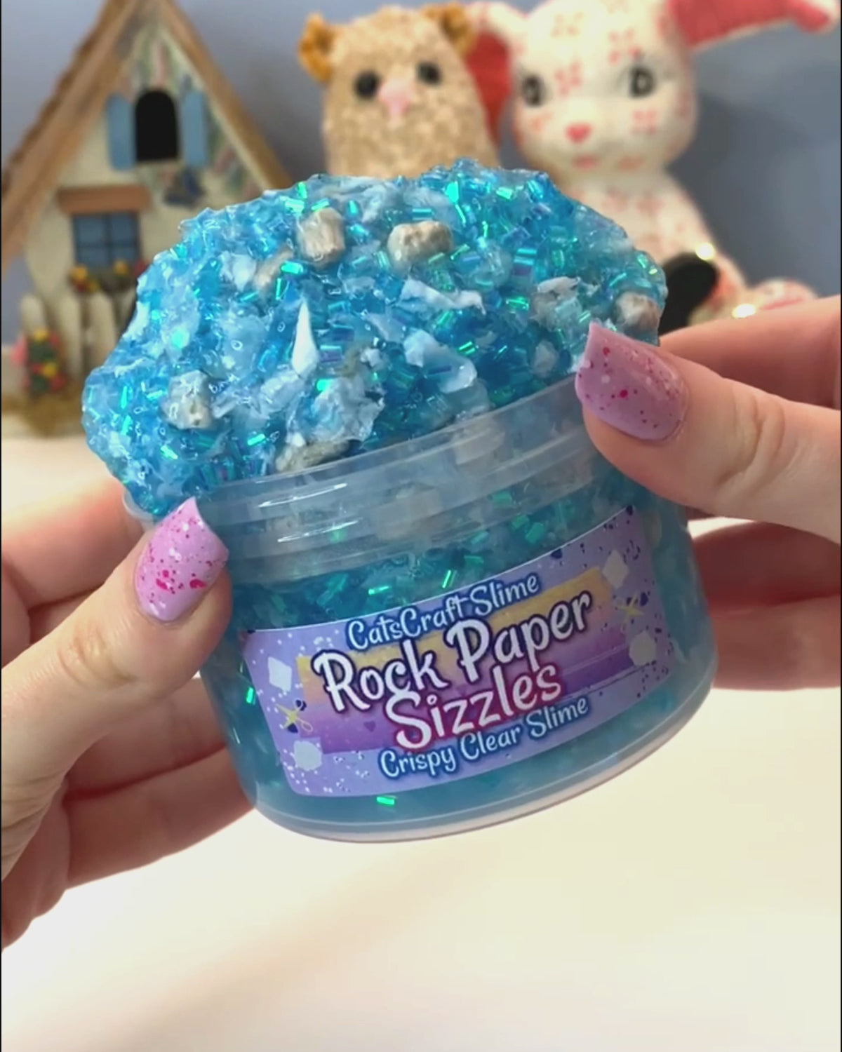 rock paper sizzles clear slime catscraft