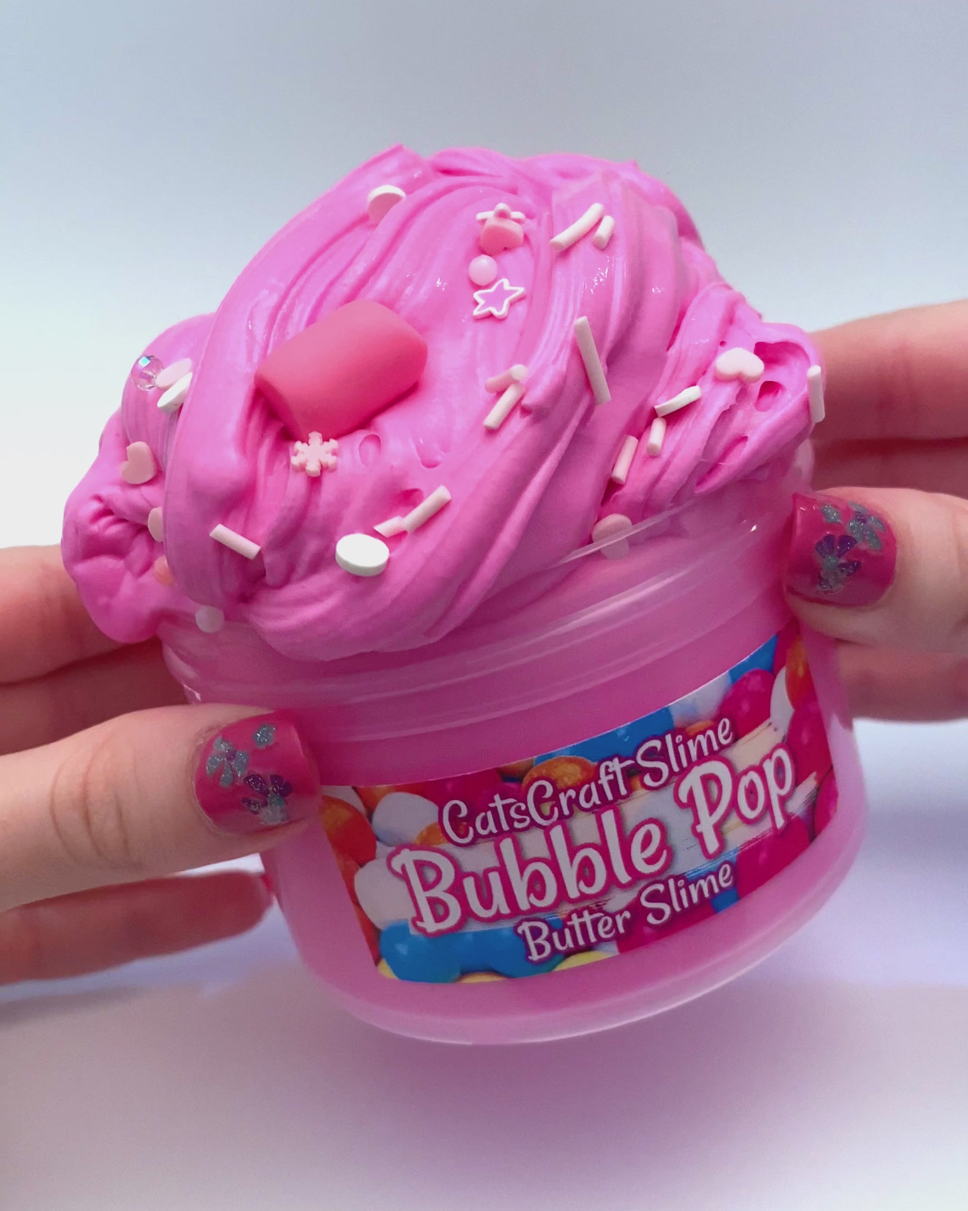 bubble pop butter slime video