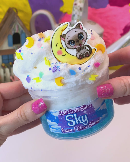Sky Snow Clear Slime Video