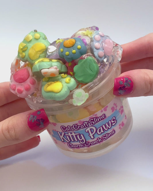 Kitty Paws Charm Crunch Slime Video