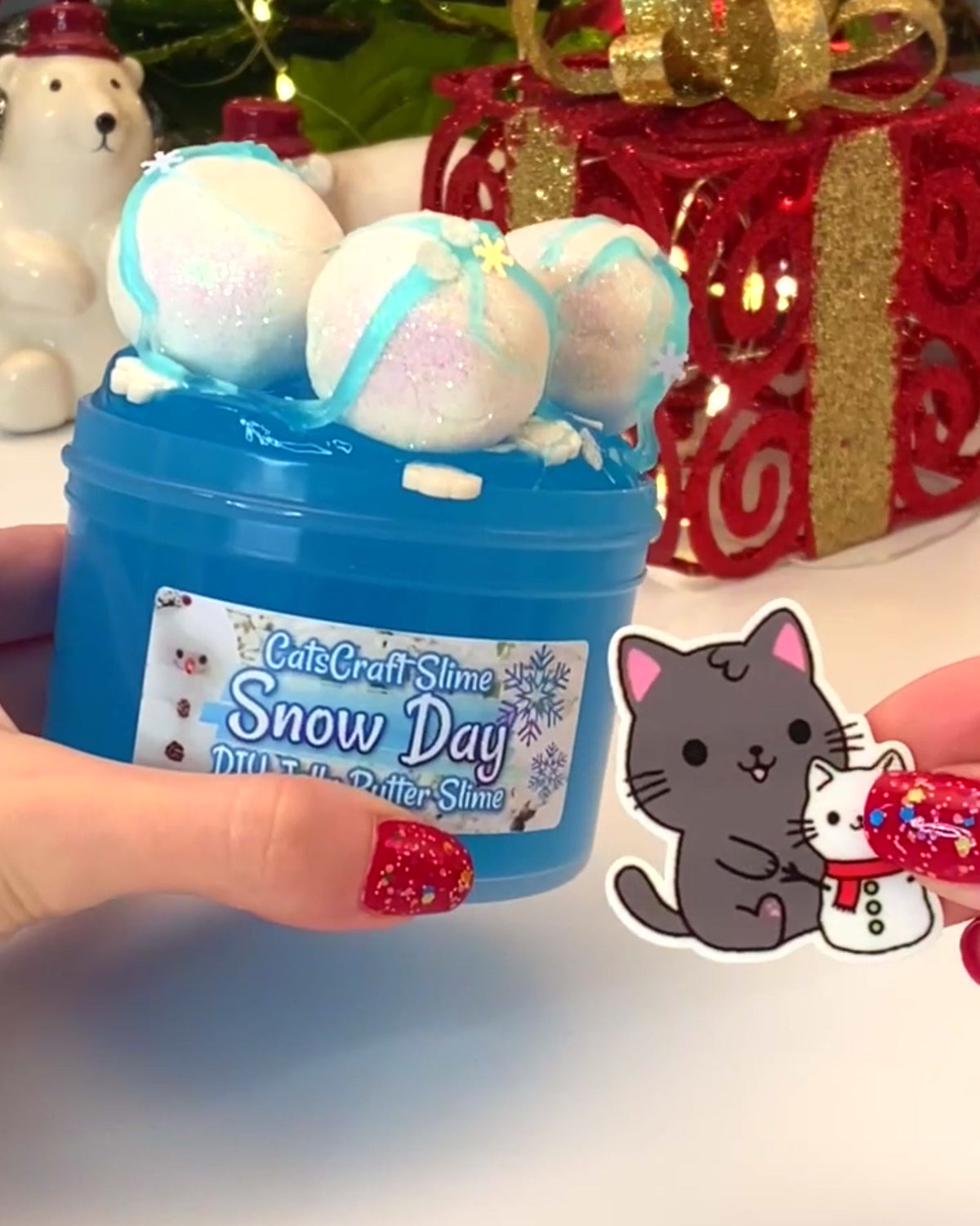 Snow Day DIY Jelly Clay Slime Video
