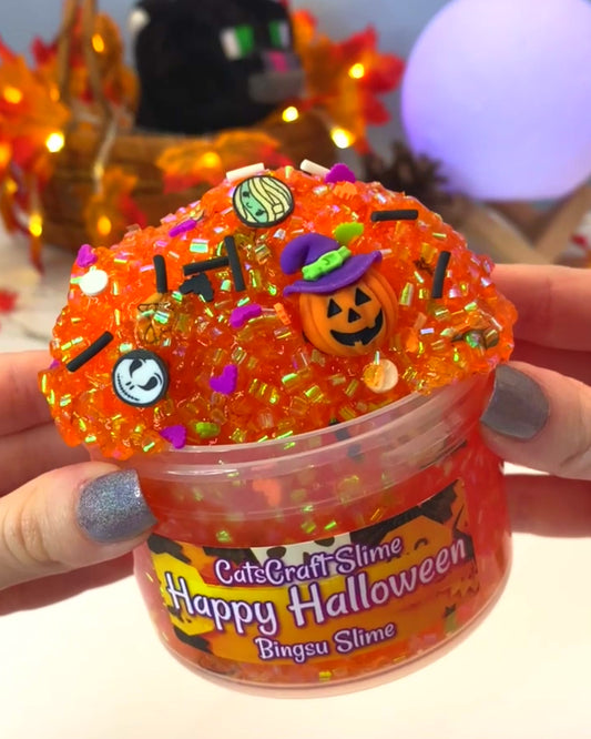 Happy Halloween Bingsu Slime Video