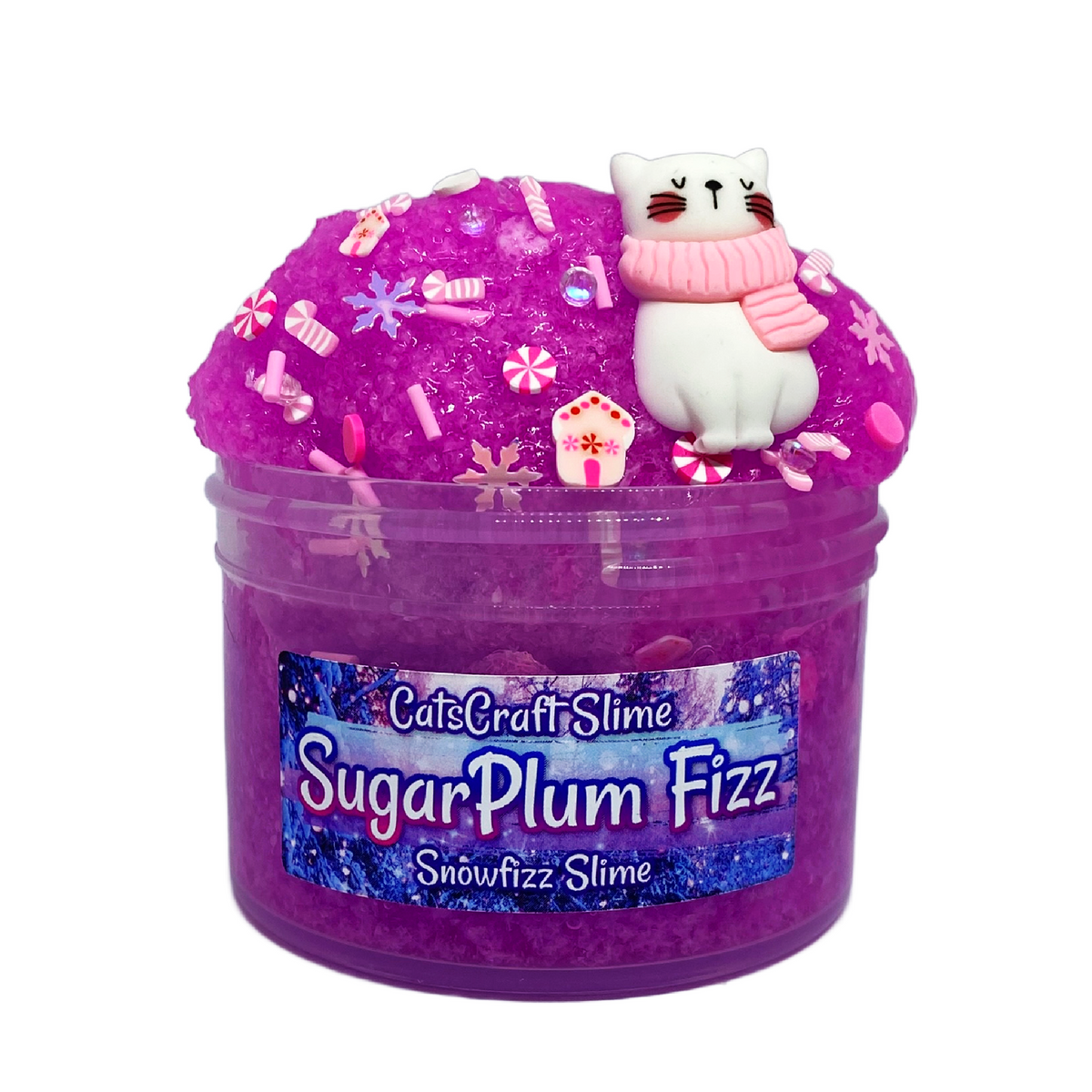 "SugarPlum Fizz"- Snow Fizz Slime (Rare slime texture)