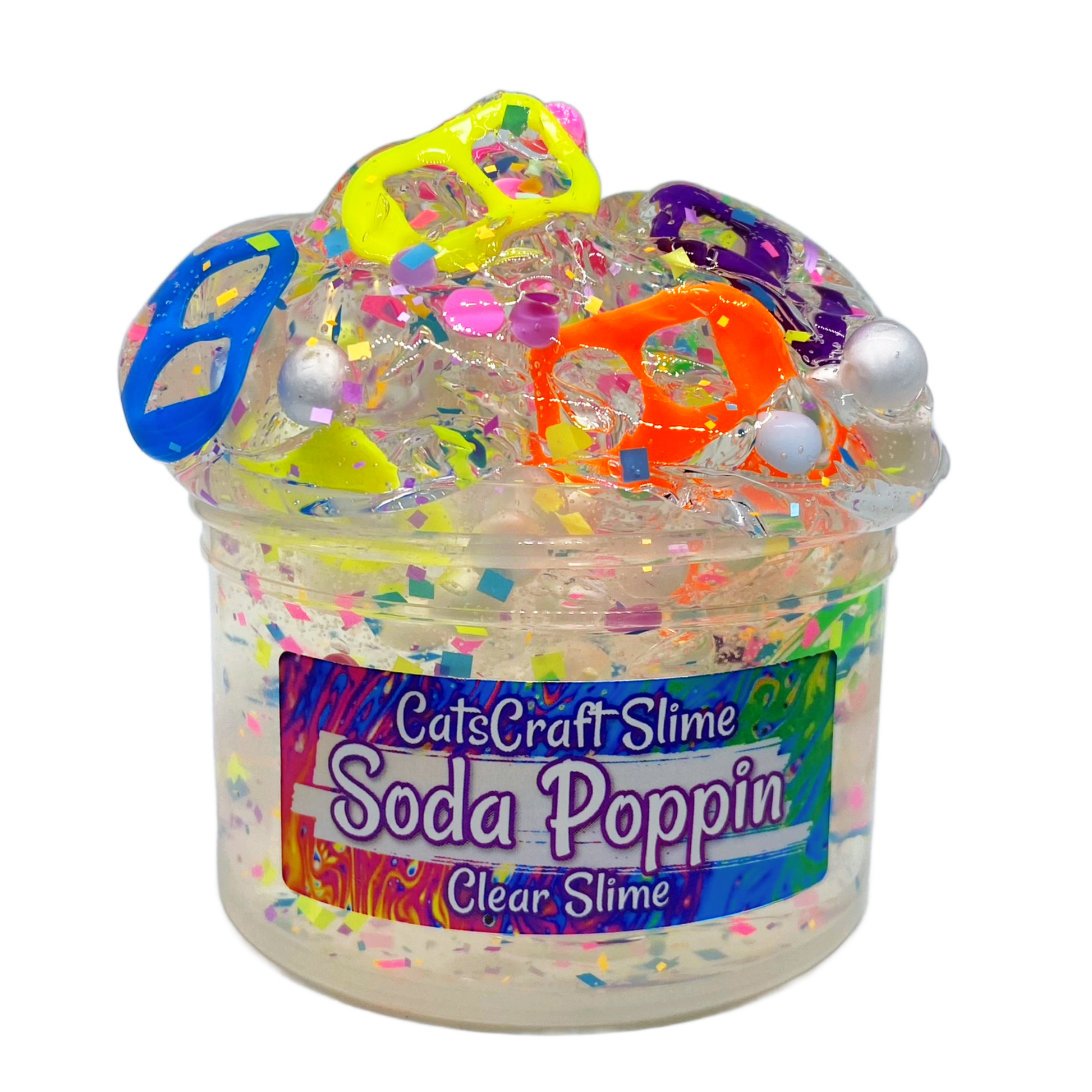 Soda Poppin Clear Slime