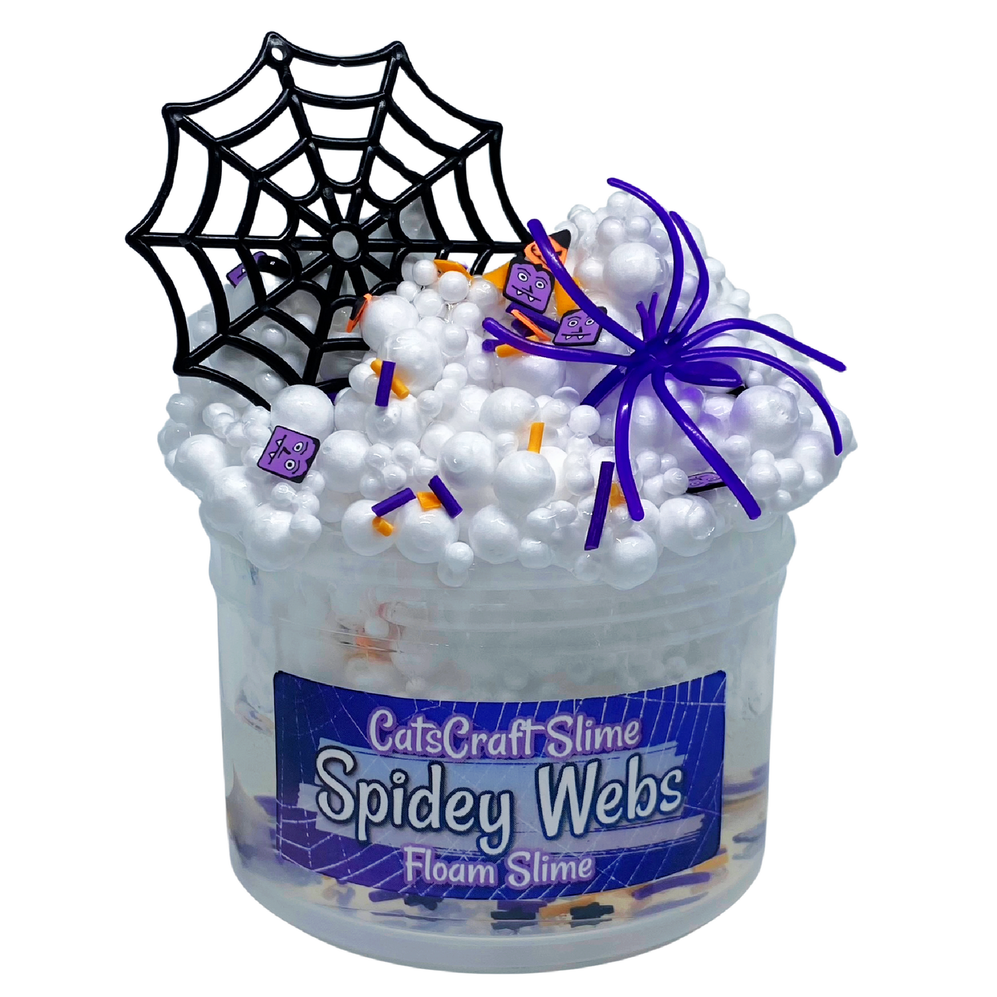 Spidey Webs Floam Clear Slime