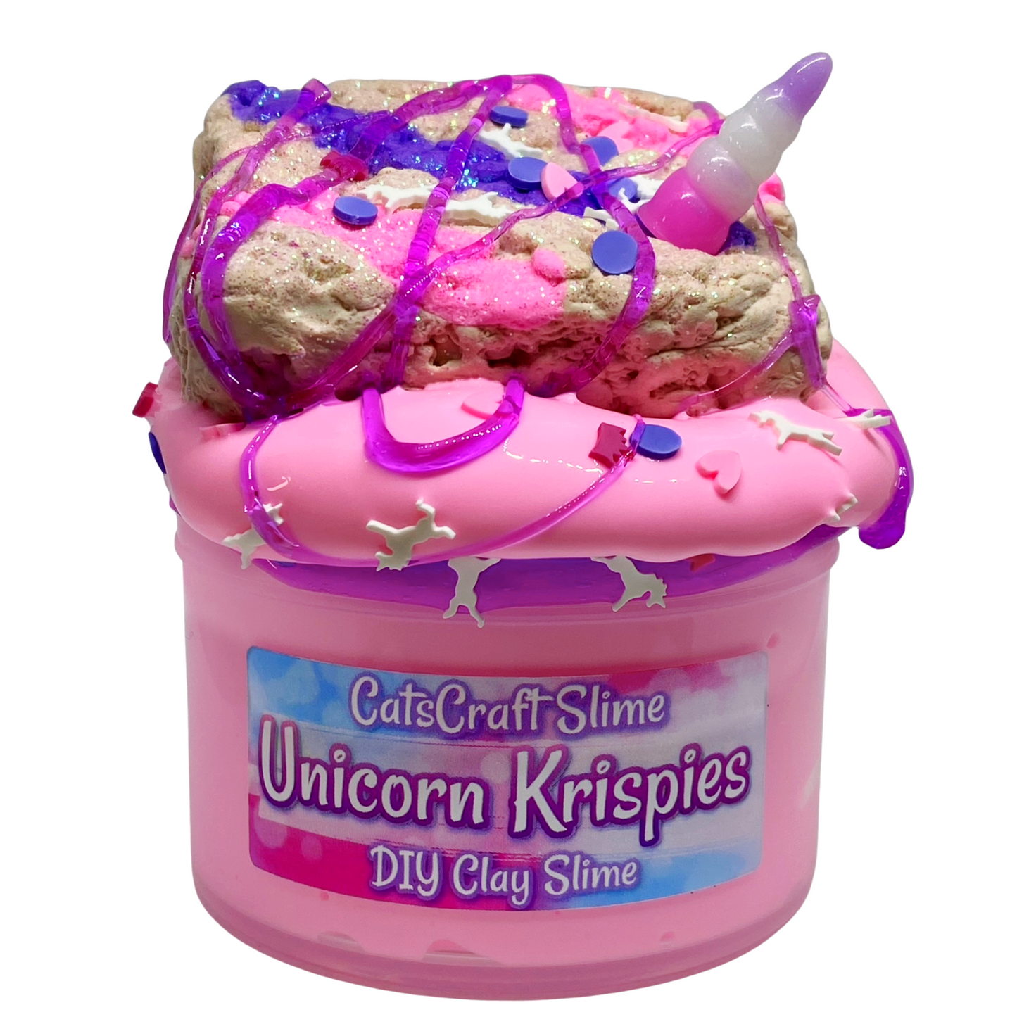 Unicorn Krispies DIY Clay Slime