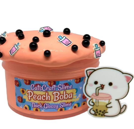 Peach Boba Thick n Glossy TNG Slime