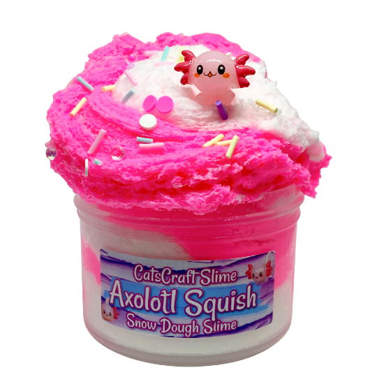 axolotl squish snow dough slime