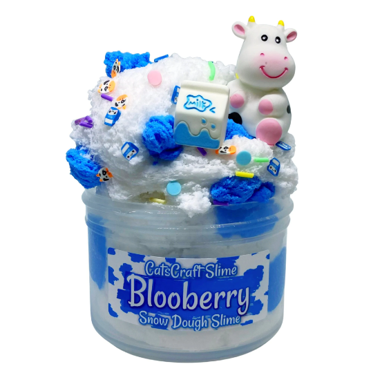 blooberry snow dough slime