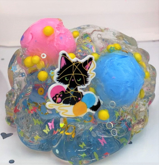 Purrplexed Mixing Slime DIY