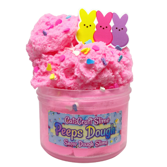 peeps dough snow dough slime