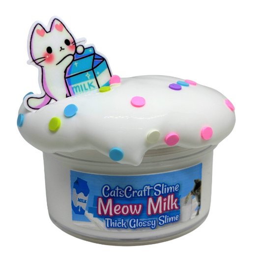 Meow Milk Thich Glossy Slime