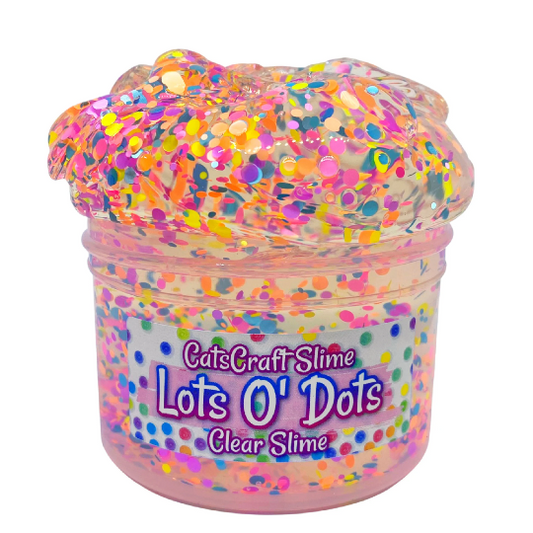 Lots O Dots Clear Slime