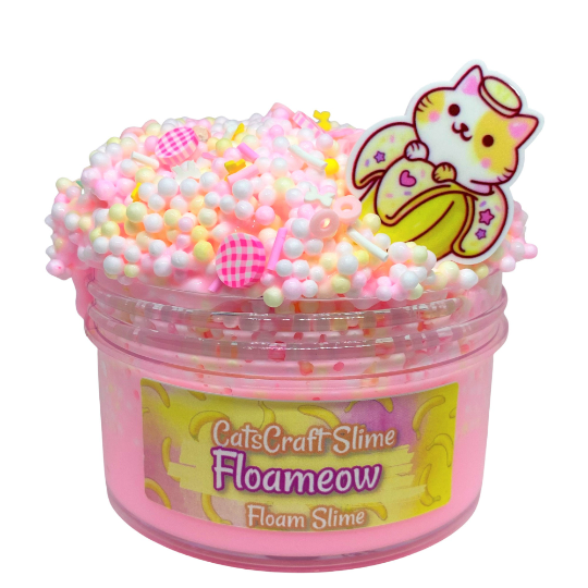 Full Floam Slime Floameow SCENTED crunchy ASMR foam beads slime