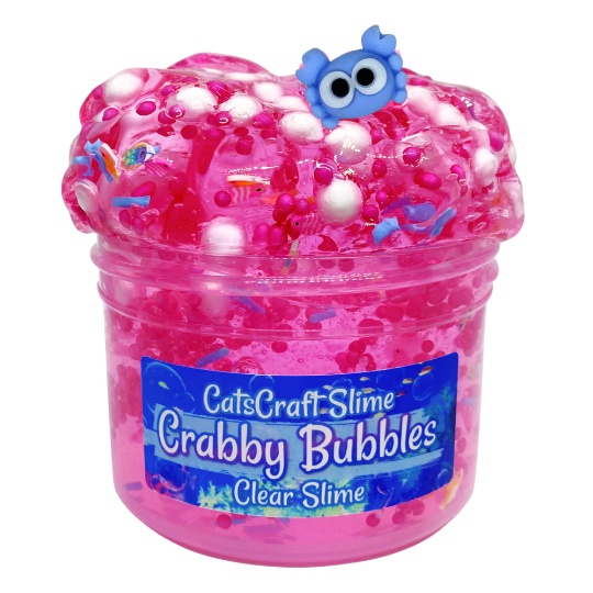 crabby bubbles clear slime