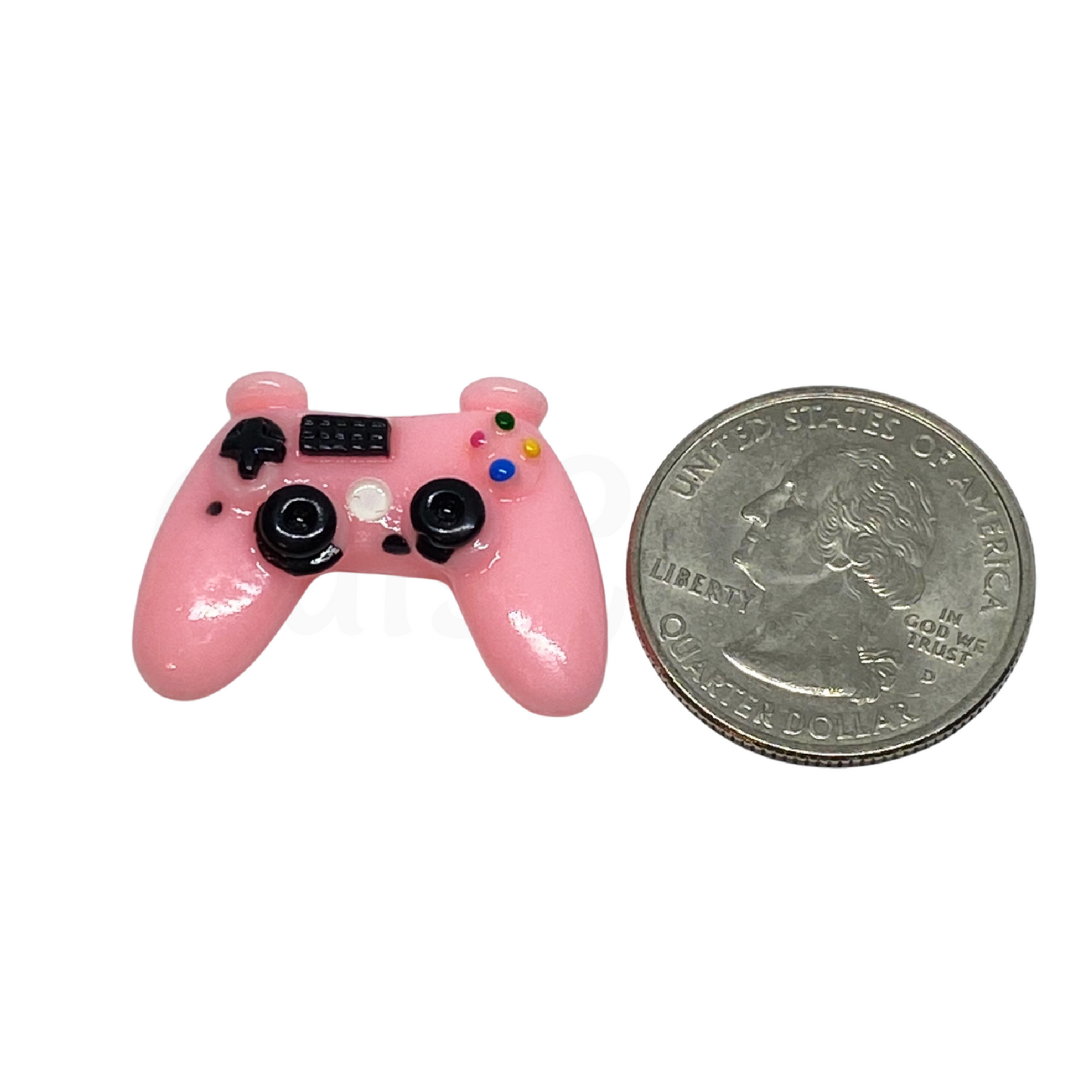 25 Game Controllers Mixed Colors Resin Flat Back Charms