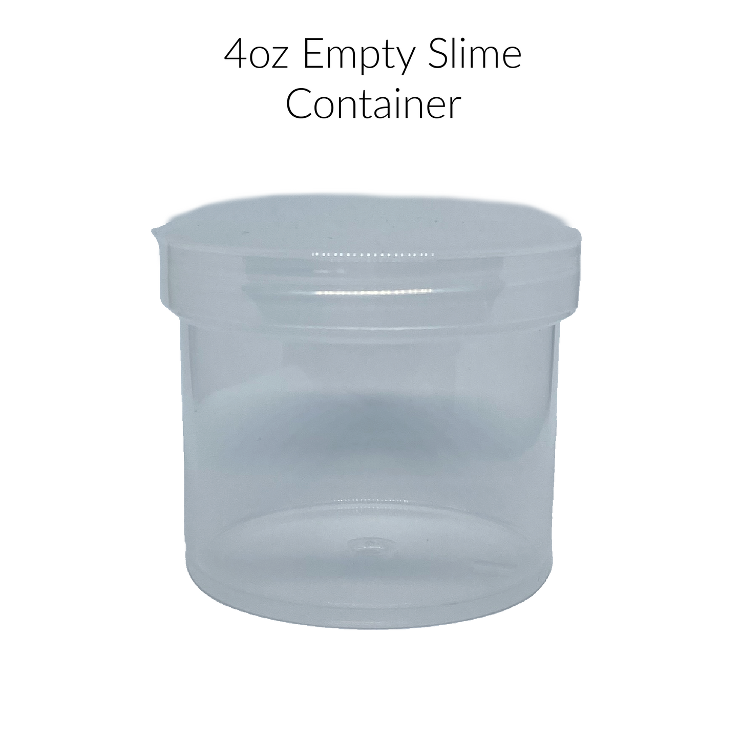 ONE Empty Overflow 4 oz Screw on Container with Lid