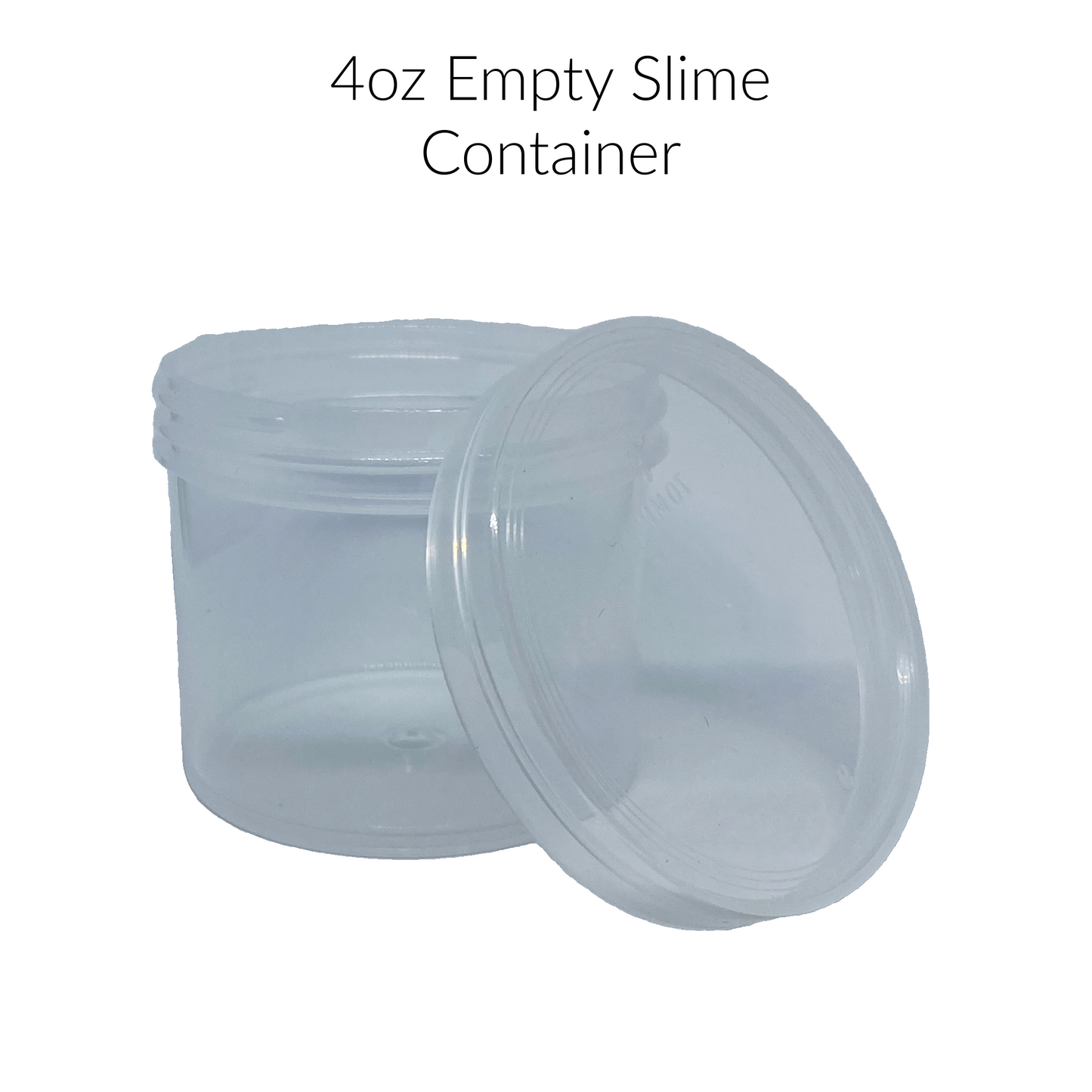 ONE Empty Overflow 4 oz Screw on Container with Lid