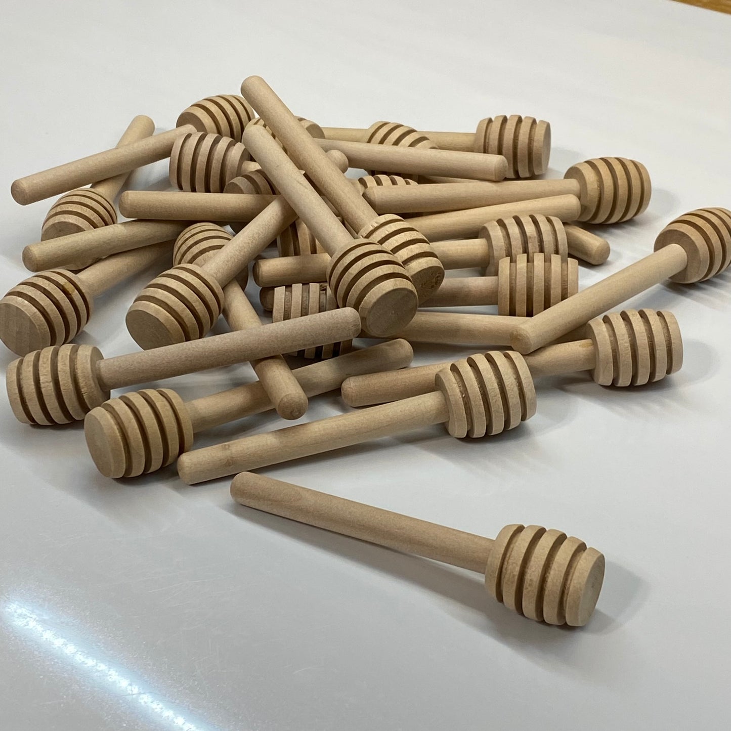 24 Mini 3 Inch Wooden Honey Dipper Sticks