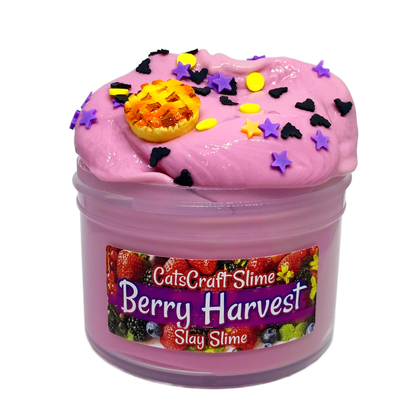 Slay Slime "Berry Harvest" Scented with Charm Sprinkles and Inflating Soft ASMR