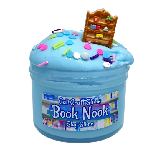 Book nook Slay Slime cozy buttercream scented