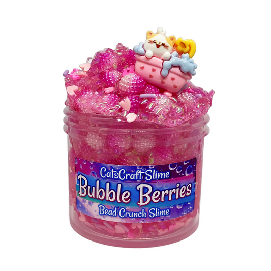 Bubble Berries - Scented Clear Berry Bead Crunch Slime