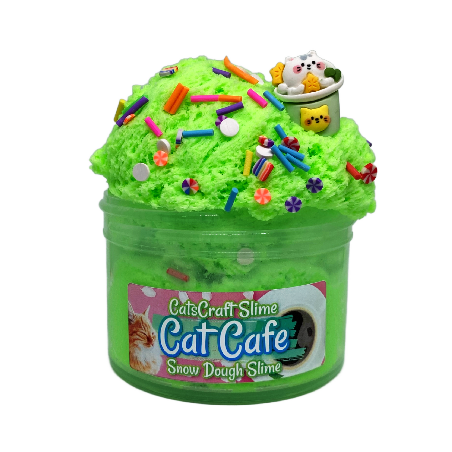 "Cat Cafe" Snow Dough Slime