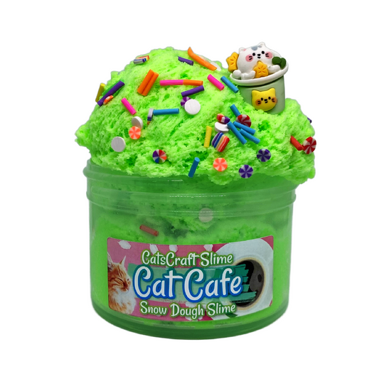 "Cat Cafe" Snow Dough Slime
