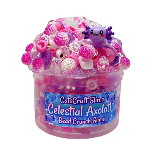 celestial axolotl clear slime bead crunch