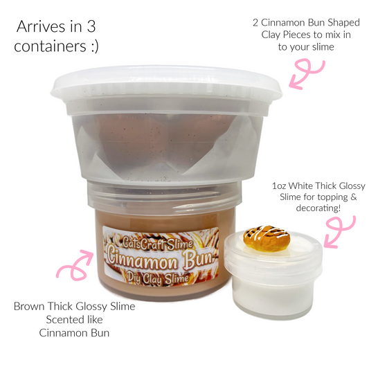 cinnamon bun diy clay kit slime