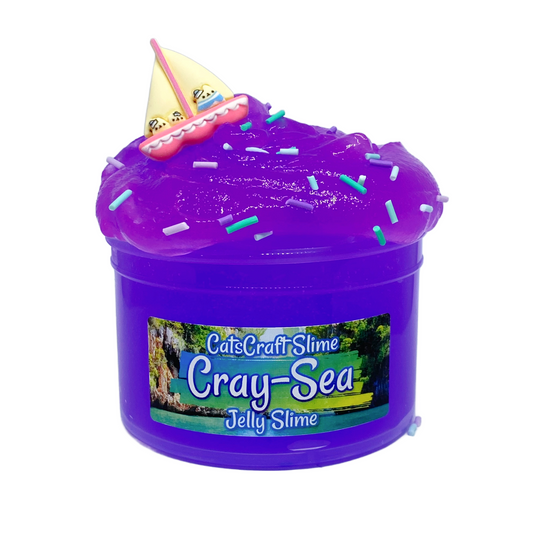 Jelly Slime "Cray-Sea" Scented Slime Inflating Soft Slimes ASMR 6 oz