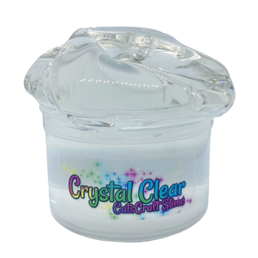 Clear Slime "Crystal Clear" unscented Stretchy Base Slime ASMR 6 oz