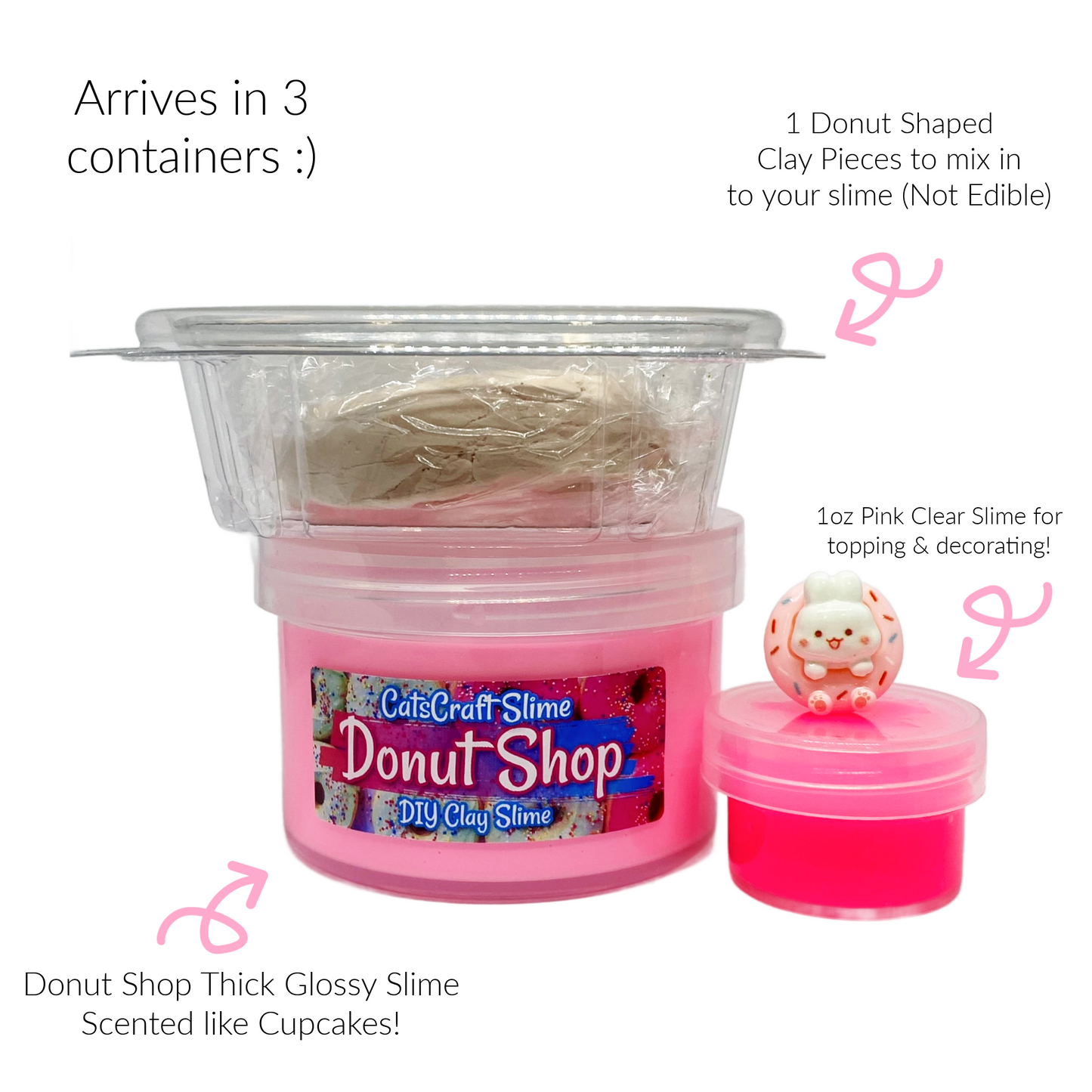 donut shop diy clay slime kit