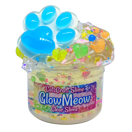Glowmeow clear slime
