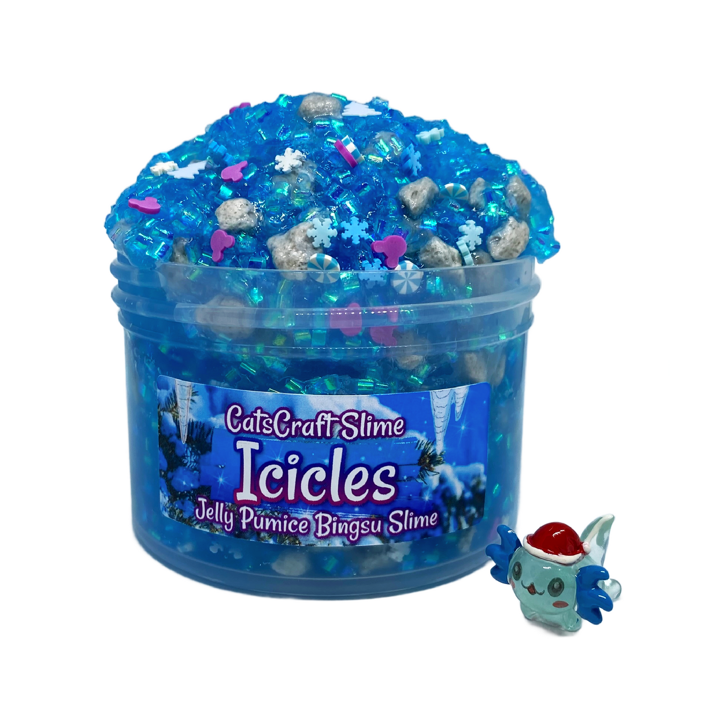"Icicles" - Jelly Pumice Bingsu Slime